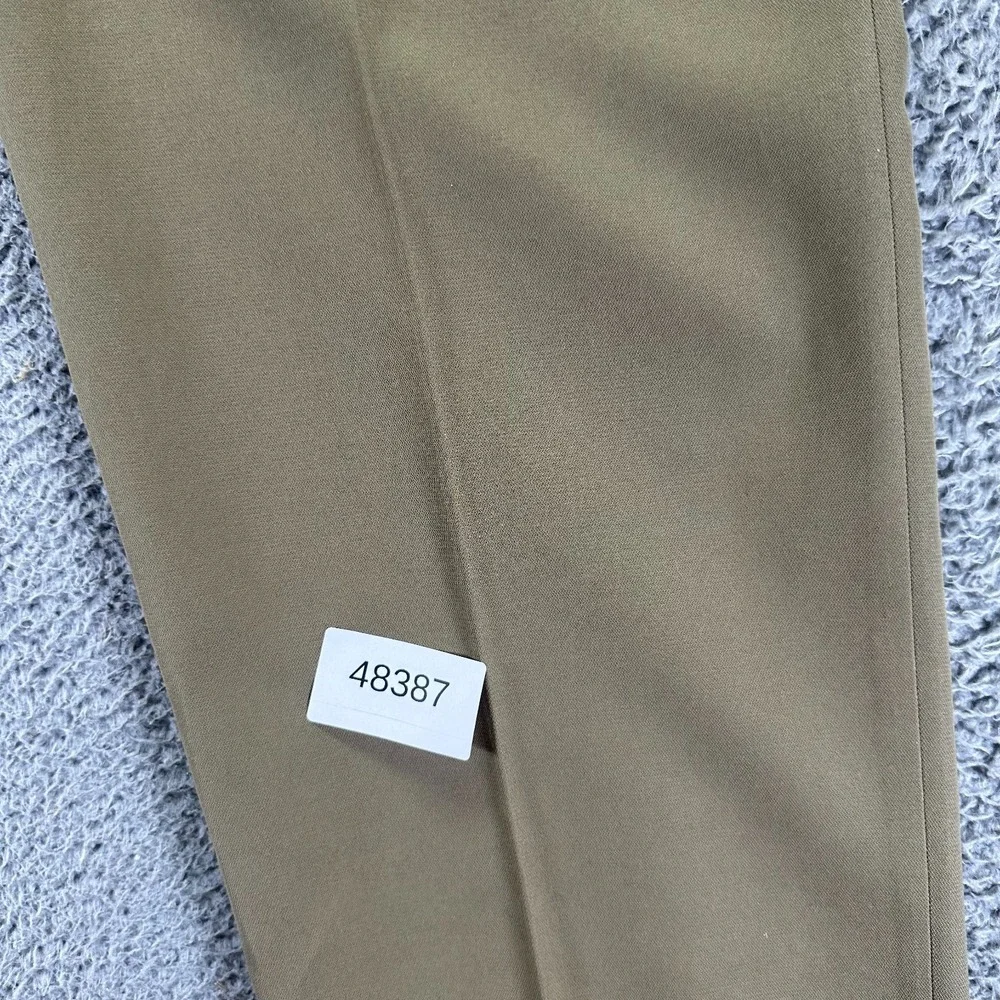 Liz Claiborne Pant Men 34x29 Beige Polyester Dress Preppy Business Career Office